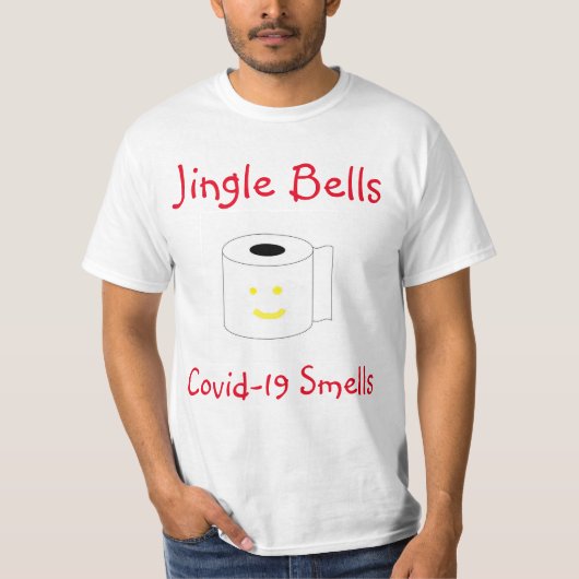 Jingle Bells Covid-19 Smells T-Shirt (Vorderseite)