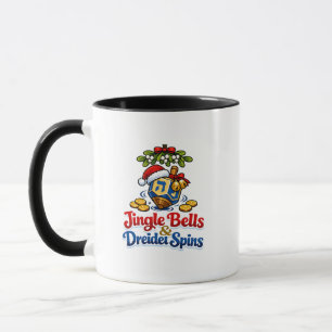Jingle Bells & Dreidel dreht Christmukkah Chanukka Tasse