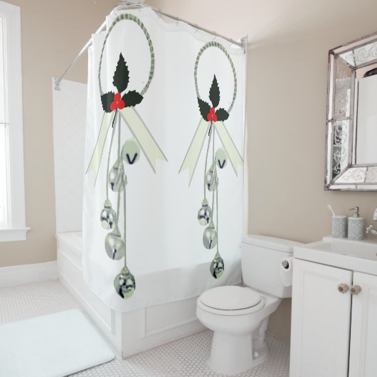 Jingle Bells Duschvorhang (Beispiel)