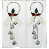 Jingle Bells Duschvorhang (Vorderseite)