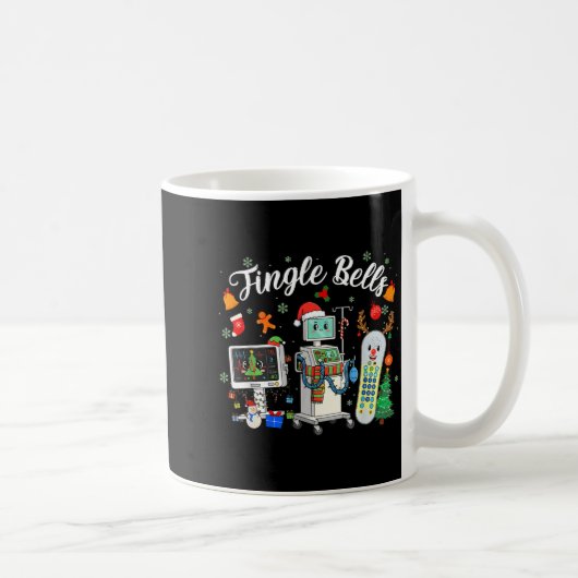 Jingle Bells Er Nurse Funny Christmas Tech Nursing Kaffeetasse (Rechts)