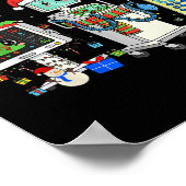 Jingle Bells Er Nurse Funny Christmas Tech Nursing Poster (Ecke)