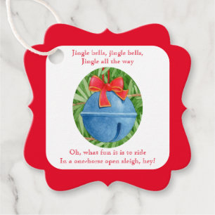JINGLE BELLS Fancy Square Geschenkanhänger II