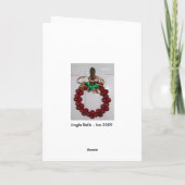 Jingle Bells Feiertagskarte (Rückseite)