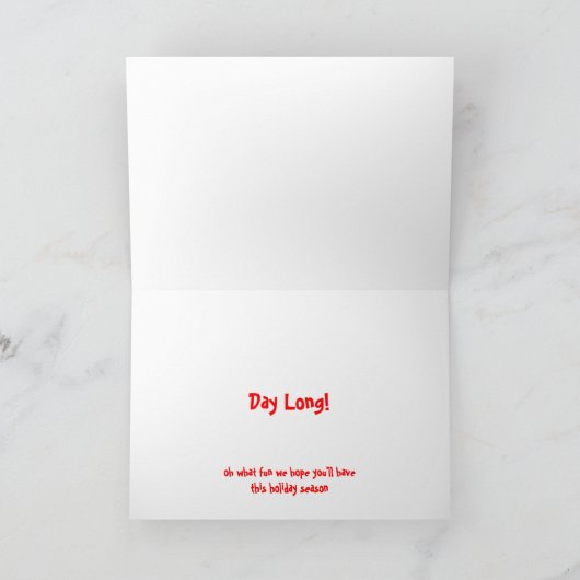 Jingle Bells Feiertagskarte (Innenseite)