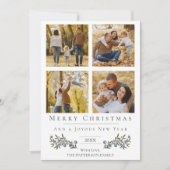 Jingle Bells Foto Collage Weihnachten | Weiß (Vorderseite)