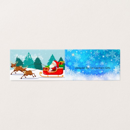 Jingle Bells Funny Quote White Text (Außenseite Aufgefaltet)