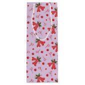 Jingle Bells Geschenktüte Für Weinflaschen (Rückseite)