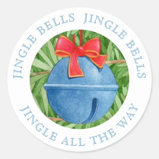 JINGLE BELLS Große Round Stickers (Vorderseite)