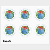 JINGLE BELLS Große Round Stickers (Blatt)