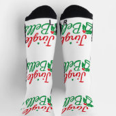 Jingle Bells Image Printed trouser socks bootee Socken (Oben)