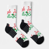 Jingle Bells Image Printed trouser socks bootee Socken (Rechts)