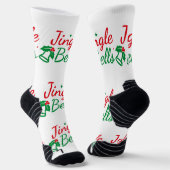 Jingle Bells Image Printed trouser socks bootee Socken (Gewinkelt)