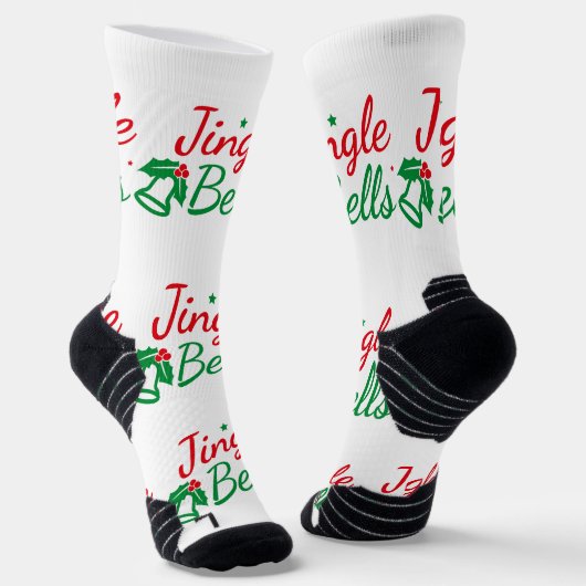 Jingle Bells Image Printed trouser socks bootee Socken (Gewinkelt)