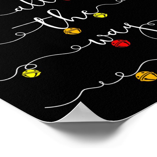 Jingle Bells Jingle All The Way Sleigh Bells Chris Poster (Ecke)