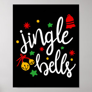 Jingle Bells Jingle All The Way Xmas Geschenk Chri Poster