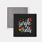 Jingle Bells Jingle All The Way Xmas Gift Christma Magnet (Vorderseite/Rückseite)