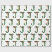 Jingle Bells Letter J Christmas Geschenkpapier (Flach)