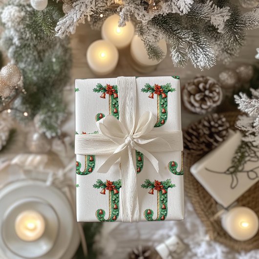 Jingle Bells Letter J Christmas Geschenkpapier