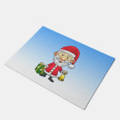 Jingle Bells mit Santa Fußmatte (Schrägansicht)