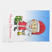 Jingle Bells mit Santa Geschirrtuch (Horizontal)