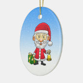 Jingle Bells mit Santa Keramik Ornament (Links)