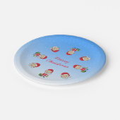 Jingle Bells mit Santa Pappteller (Schrägansicht)