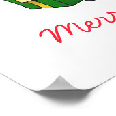 Jingle Bells mit Santa Poster (Ecke)