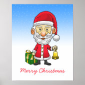 Jingle Bells mit Santa Poster (Vorne)
