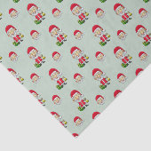 Jingle Bells mit Santa Seidenpapier (Ausschnitt)