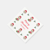 Jingle Bells mit Santa Serviette (Ecke)