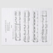 Jingle Bells Music Holiday Tissue Decoupage Seidenpapier (Vorderseite)