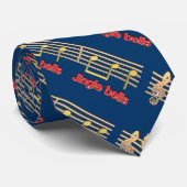 Jingle Bells music text Krawatte (Gerollt)