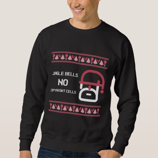 Jingle Bells no Copyright Cells Christmas Sweatshirt (Vorderseite)