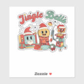 Jingle Bells Nurse, Christmas Nurse, Funny Christm Aufkleber (Blatt)