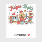 Jingle Bells Nurse, Christmas Nurse, Funny Weihnac Aufkleber (Blatt)