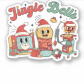 Jingle Bells Nurse, Christmas Nurse, Funny Weihnac Aufkleber (Vorderseite)