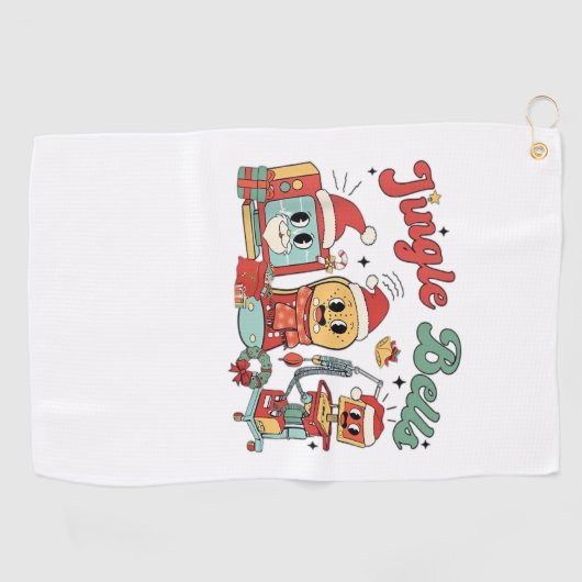 Jingle Bells Nurse, Christmas Nurse, Funny Weihnac Golfhandtuch (Horizontal)
