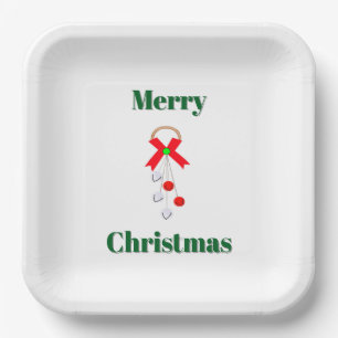 Jingle Bells Papierplatte Pappteller