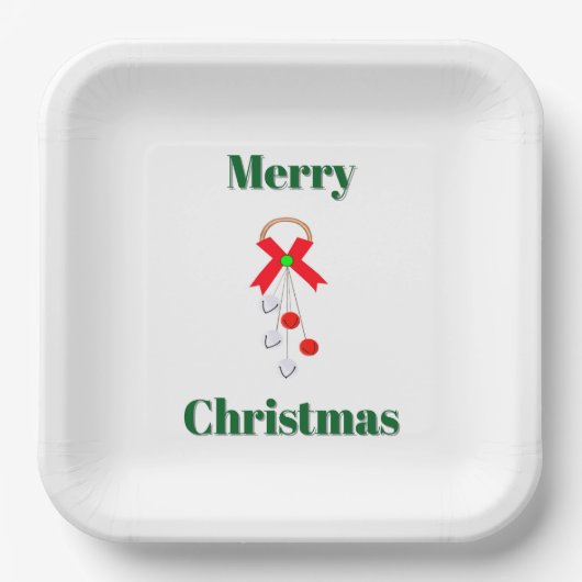Jingle Bells Papierplatte Pappteller (Vorderseite)