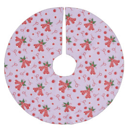 Jingle Bells Polyester Weihnachtsbaumdecke