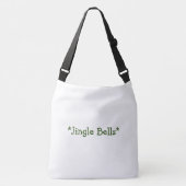 Jingle Bells Printed Create add your text-Handbags Tragetaschen Mit Langen Trägern (Vorderseite)