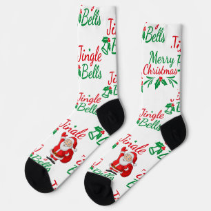 Jingle Bells Printed hohe Qualität Luxury Feeling Socken