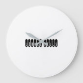 Jingle Bells Printed Wall Art Time Piece Deco Große Wanduhr (Vorderseite)