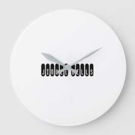 Jingle Bells Printed Wall Art Time Piece Deco Große Wanduhr