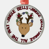 Jingle Bells Rentier Keepake Ornament (Vorne)