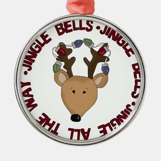 Jingle Bells Rentier Keepake Ornament (Vorne)