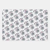 Jingle Bells Rock Christmas Wrapping Paper Sheets Geschenkpapier Set (Vorderseite)