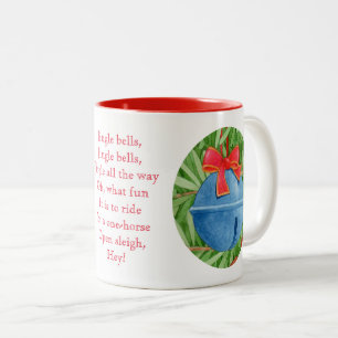 JINGLE BELLS Roter Zweifarben-Becher Zweifarbige Tasse