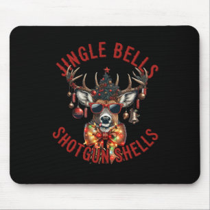 Jingle Bells Shotgun Muscheln Funny Junting Hunter Mousepad